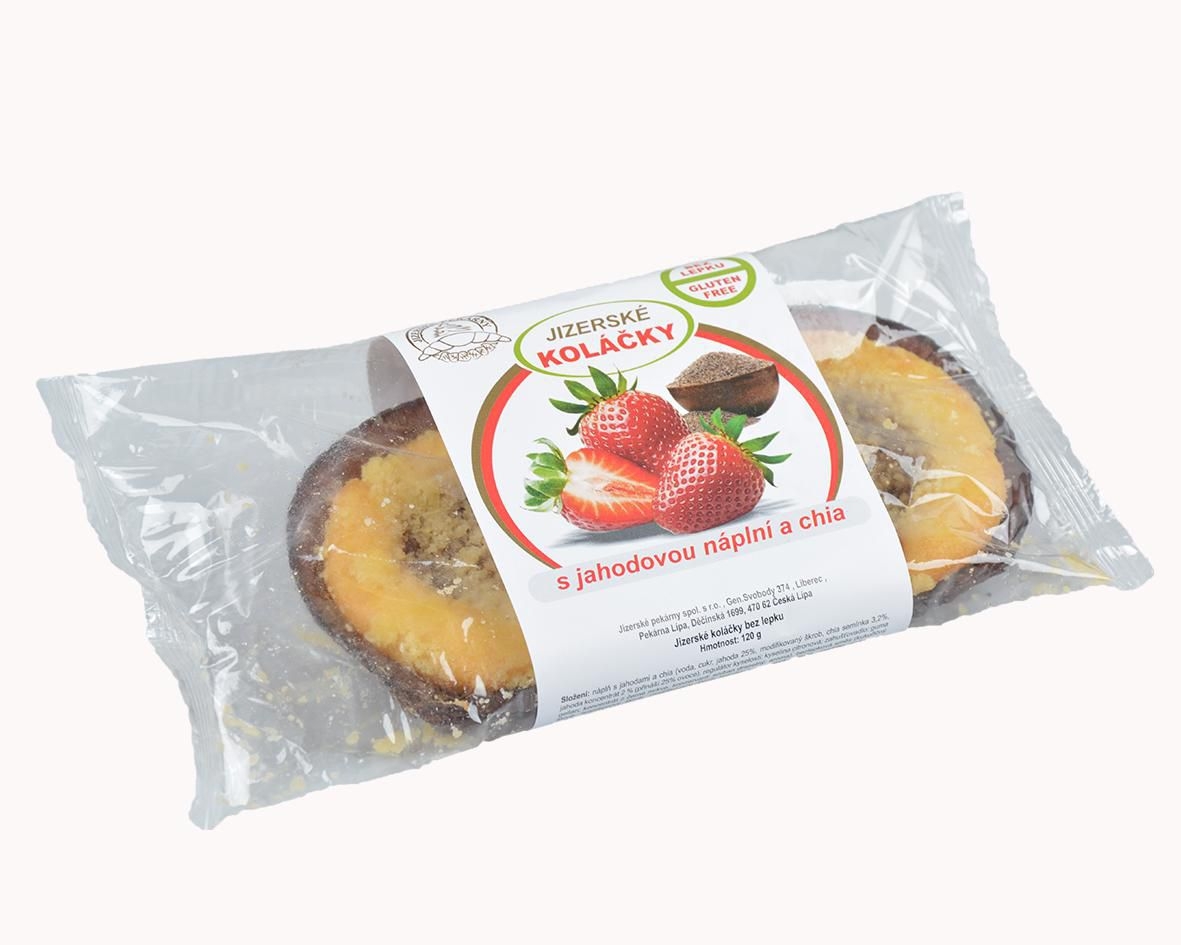 Jizerské pekárny Koláček bez lepku 2 kusy 120g