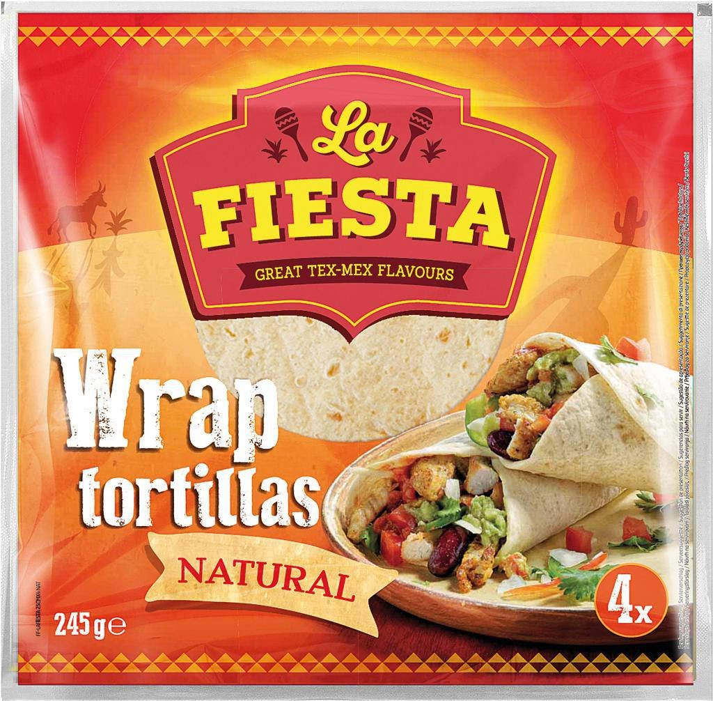 La Fiesta Tortilla Wrap 25cm pšeničná 4ks 245 g