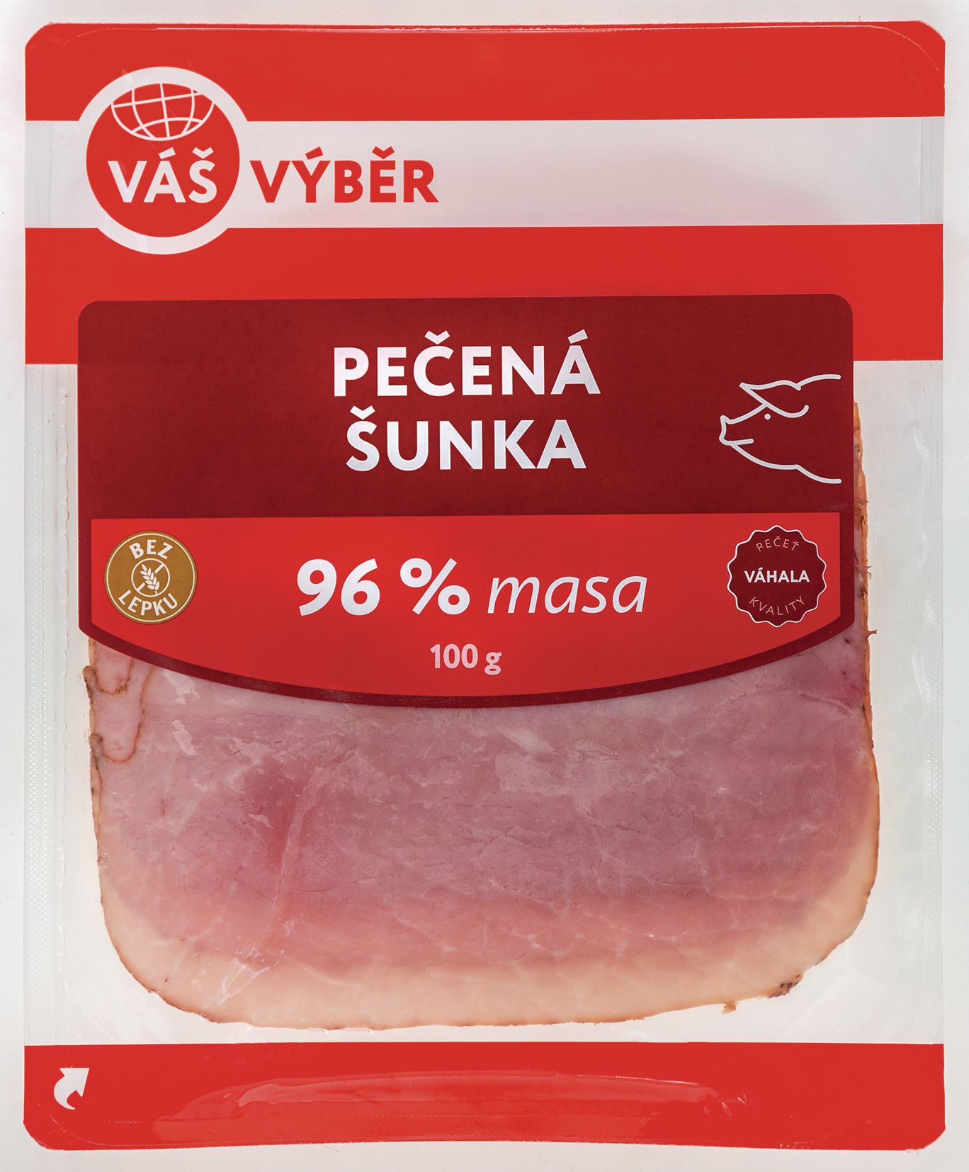 Váš Výběr Pečená šunka nejvyšší jakosti 96 % 100 g