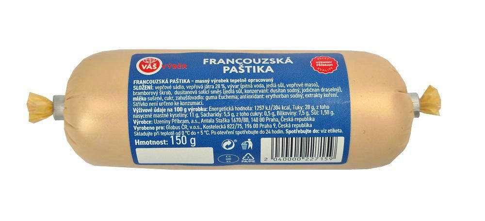Váš Výběr Francouzská paštika 150g