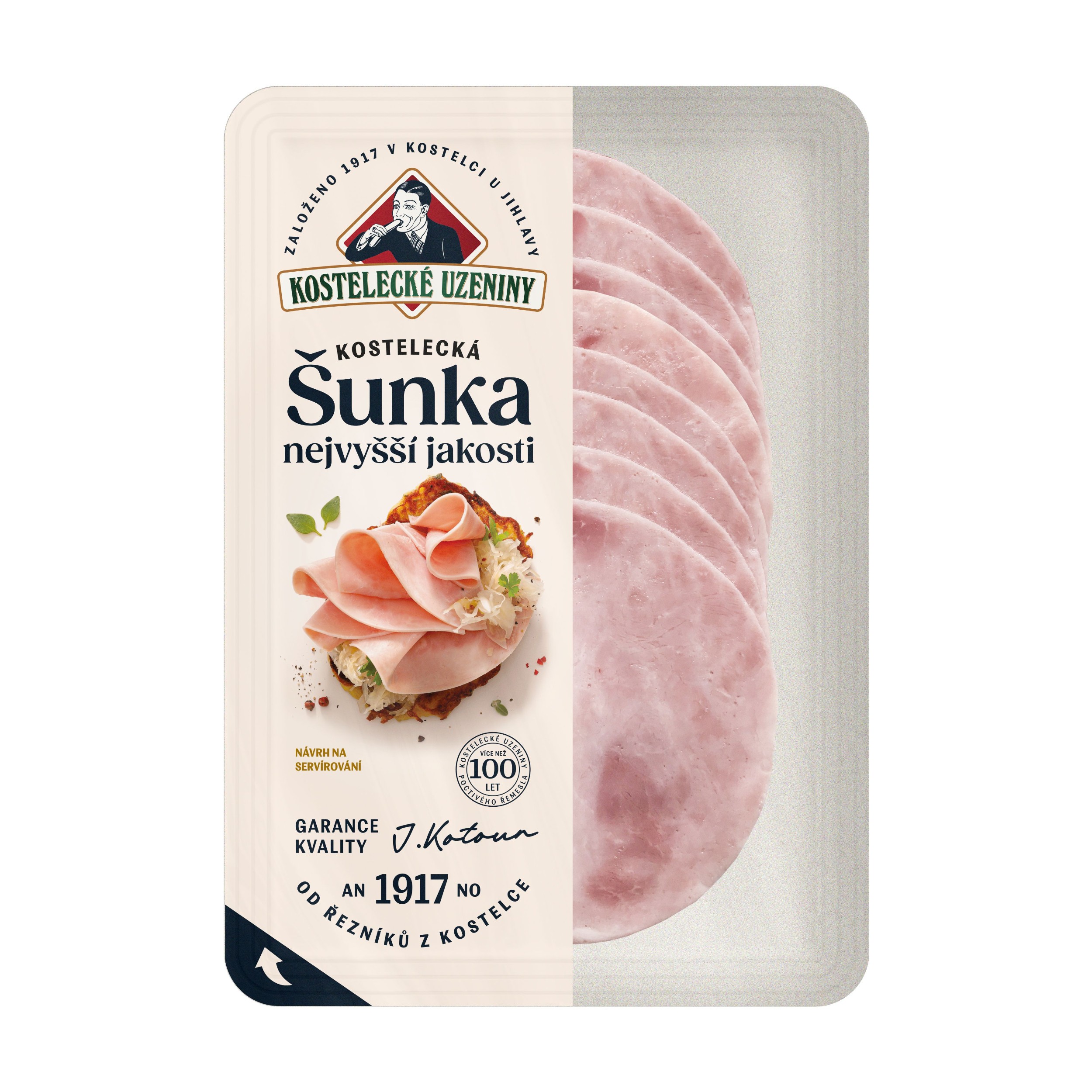 Kostelecká šunka nej. jakosti 100g