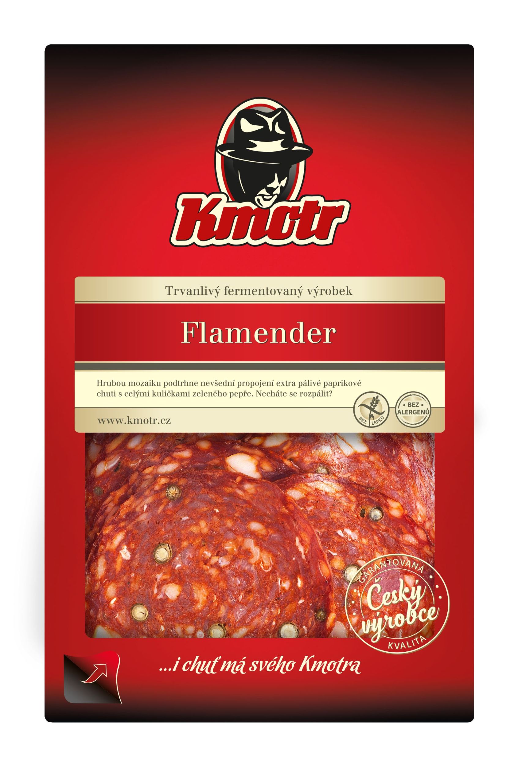 Kmotr Flamender krájený 75 g