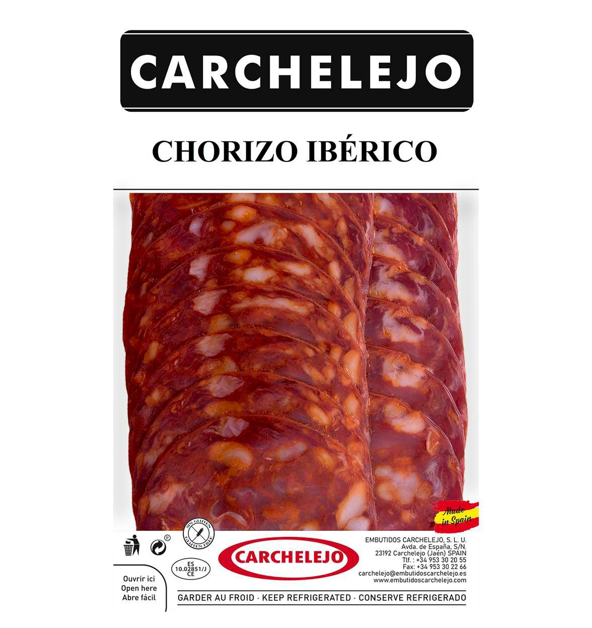 Carchelejo Chorizo Iberico plátky 80 g