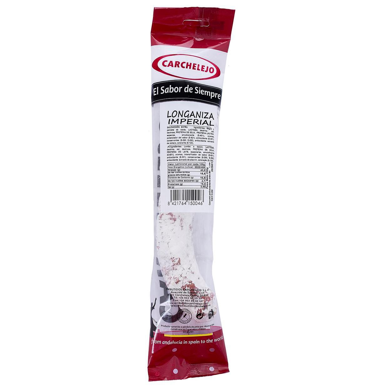 Carchelejo Salchichon Casero Imperial 250 g
