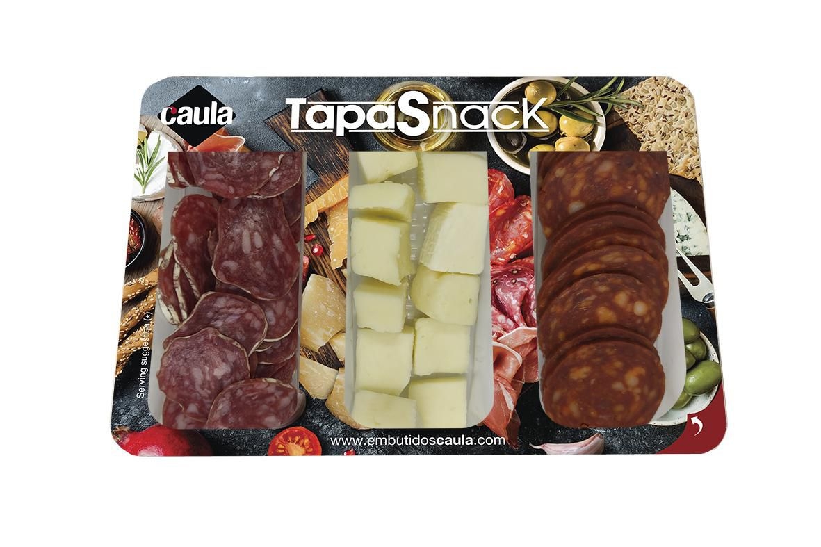 Caula tapas fuet + chorizo + cheese 120 g