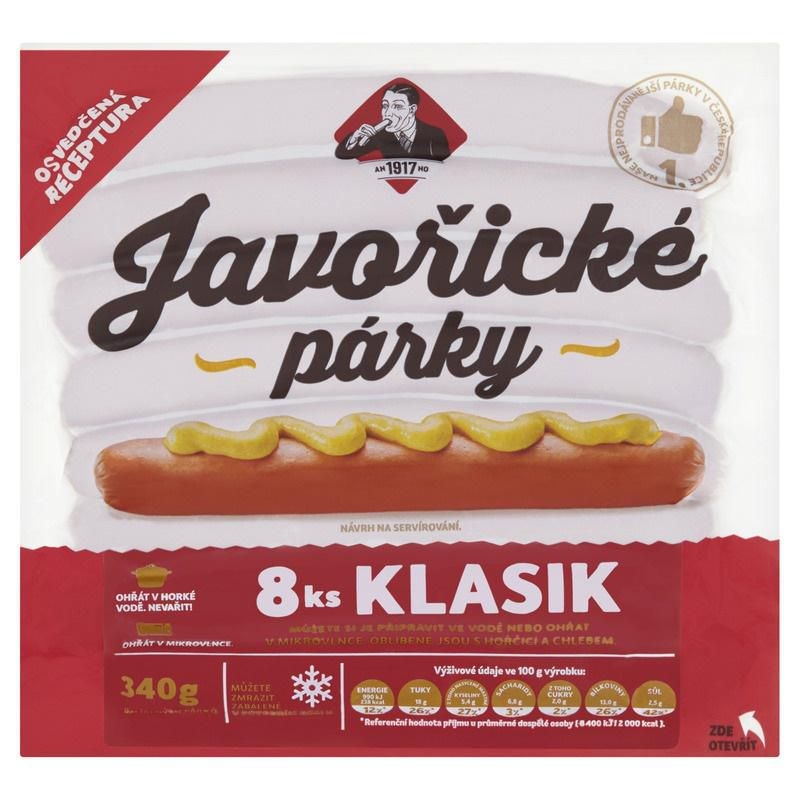 Javořické párky 340g