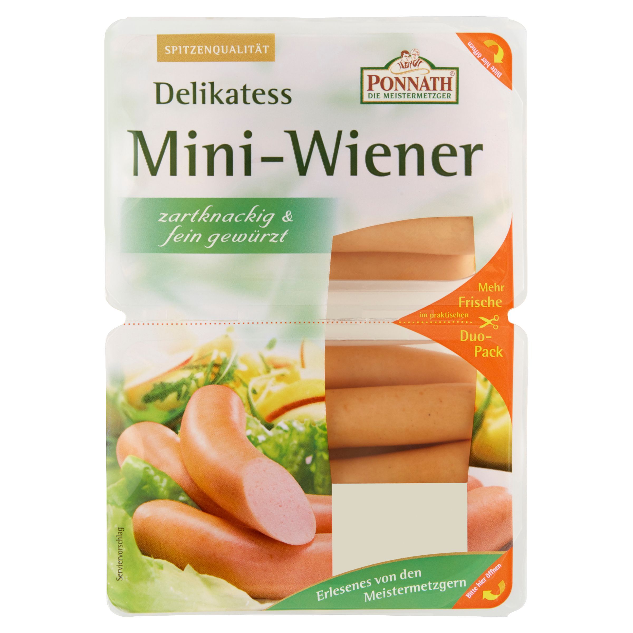 Ponnath Vídeňské párky mini Duopack 2x160 g