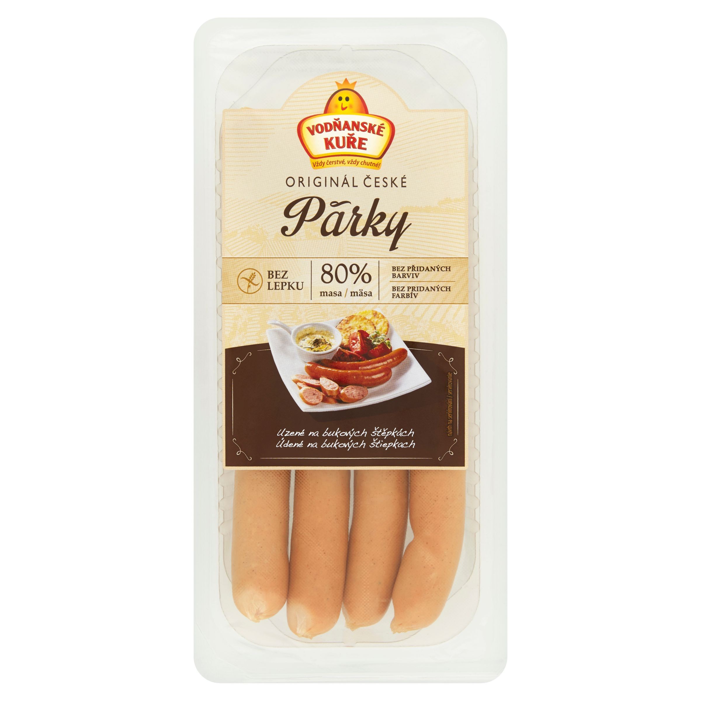 Vodňanské Kuře Original české párky 200g