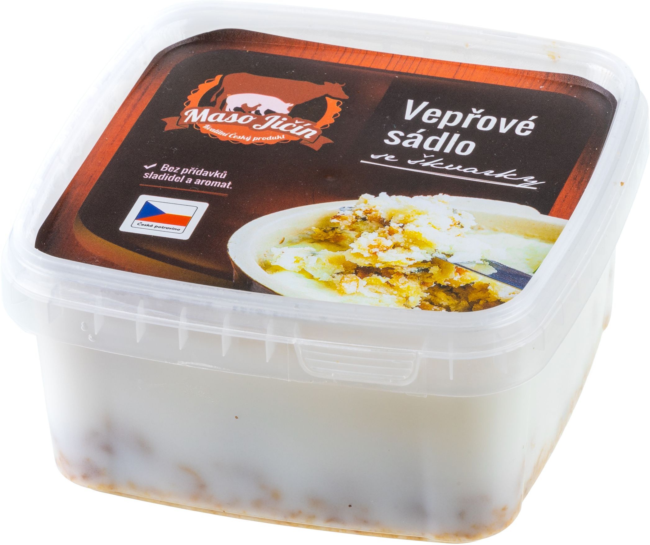 Maso Jičín Vepřové sádlo se škvarky 400g