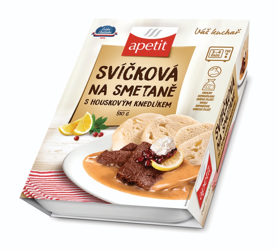 Apetit Svíčková na smetaně, houskový knedlík 510g