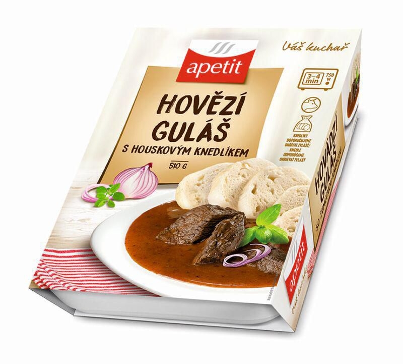 Apetit Hovězí guláš houskový knedlík 510 g