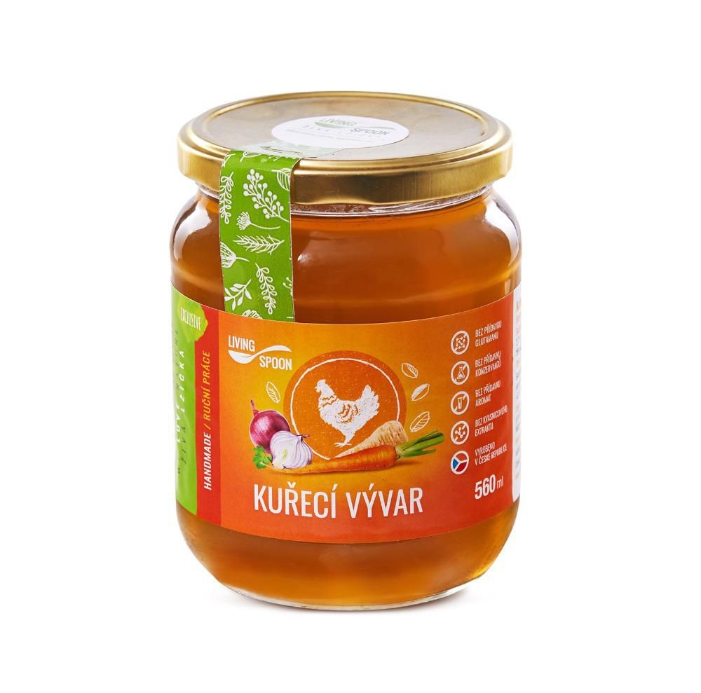 Living spoon Kuřecí vývar čirý 560 ml