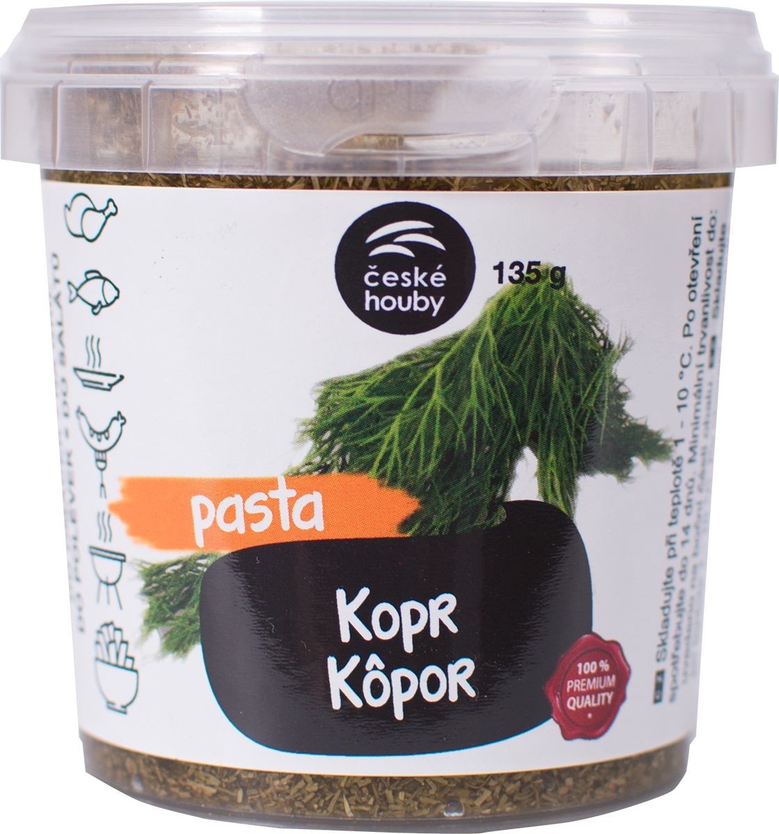 České Houby Pasta kopr 135 g