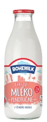 Bohemilk Čerstvé mléko 3,5% 750 ml