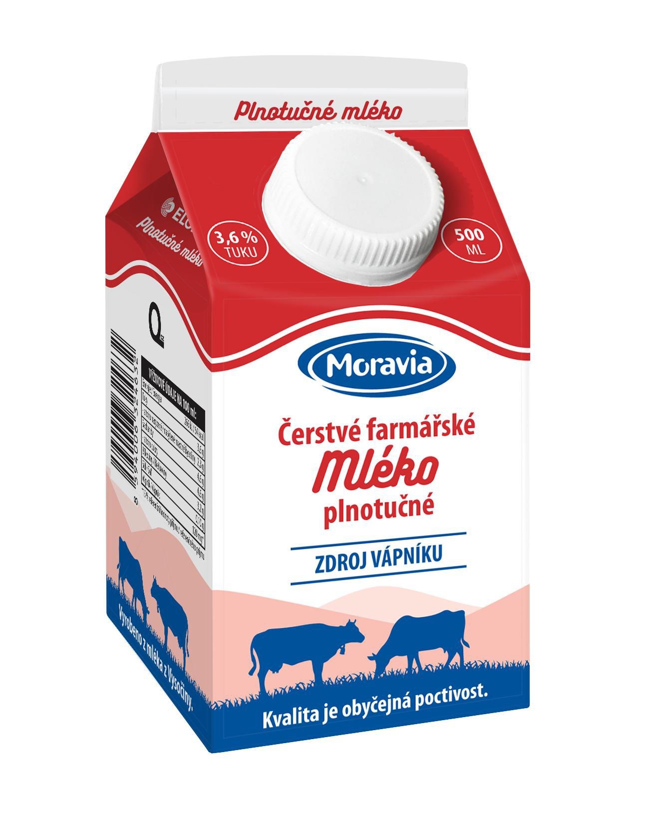 Moravia Farmářské mléko 0,5l