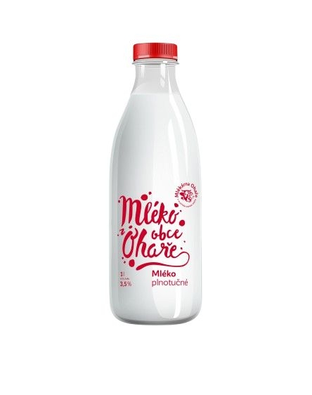 Mlékárna Ohaře, Mléko z obce Ohaře plnotučné, 1l