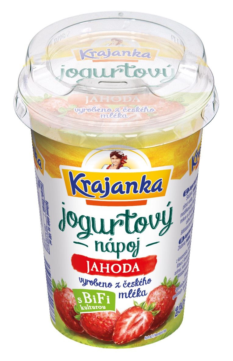 Krajanka jogurtový nápoj jahoda 230ml