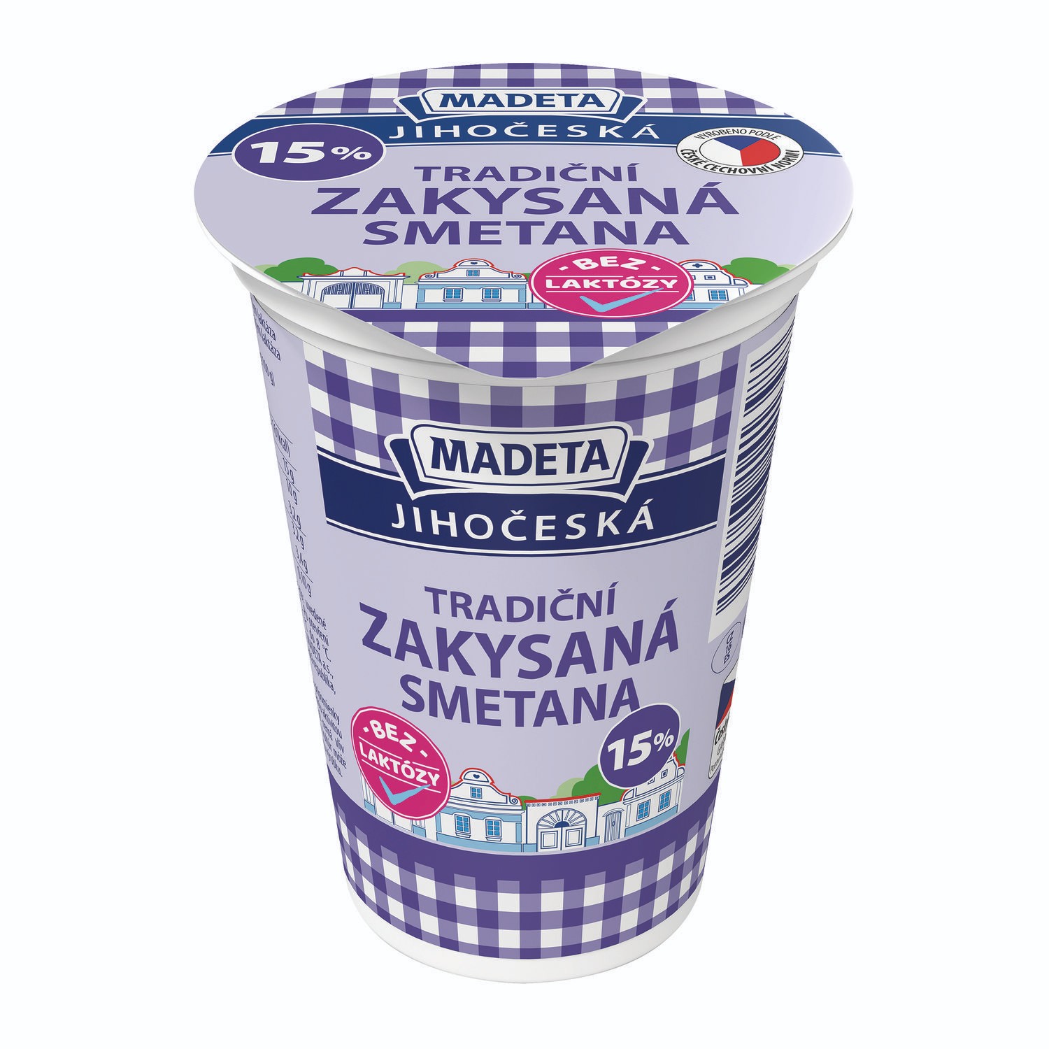 Madeta Jihočeská smetana bez laktóty 15% 180g