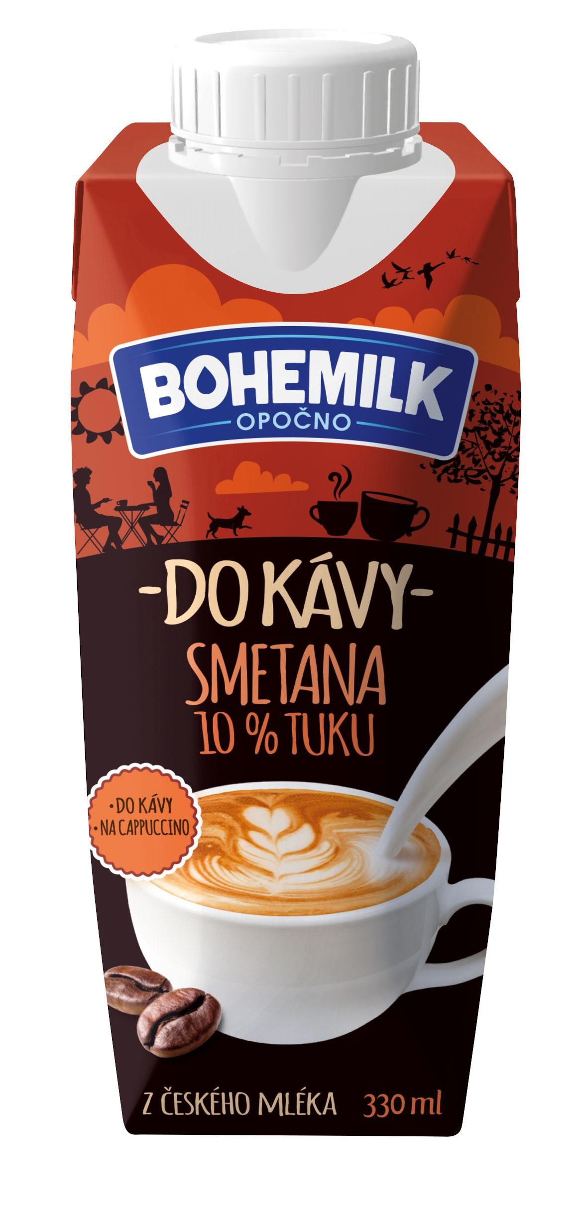 Bohemilk Smetana do kávy 10% 330 ml
