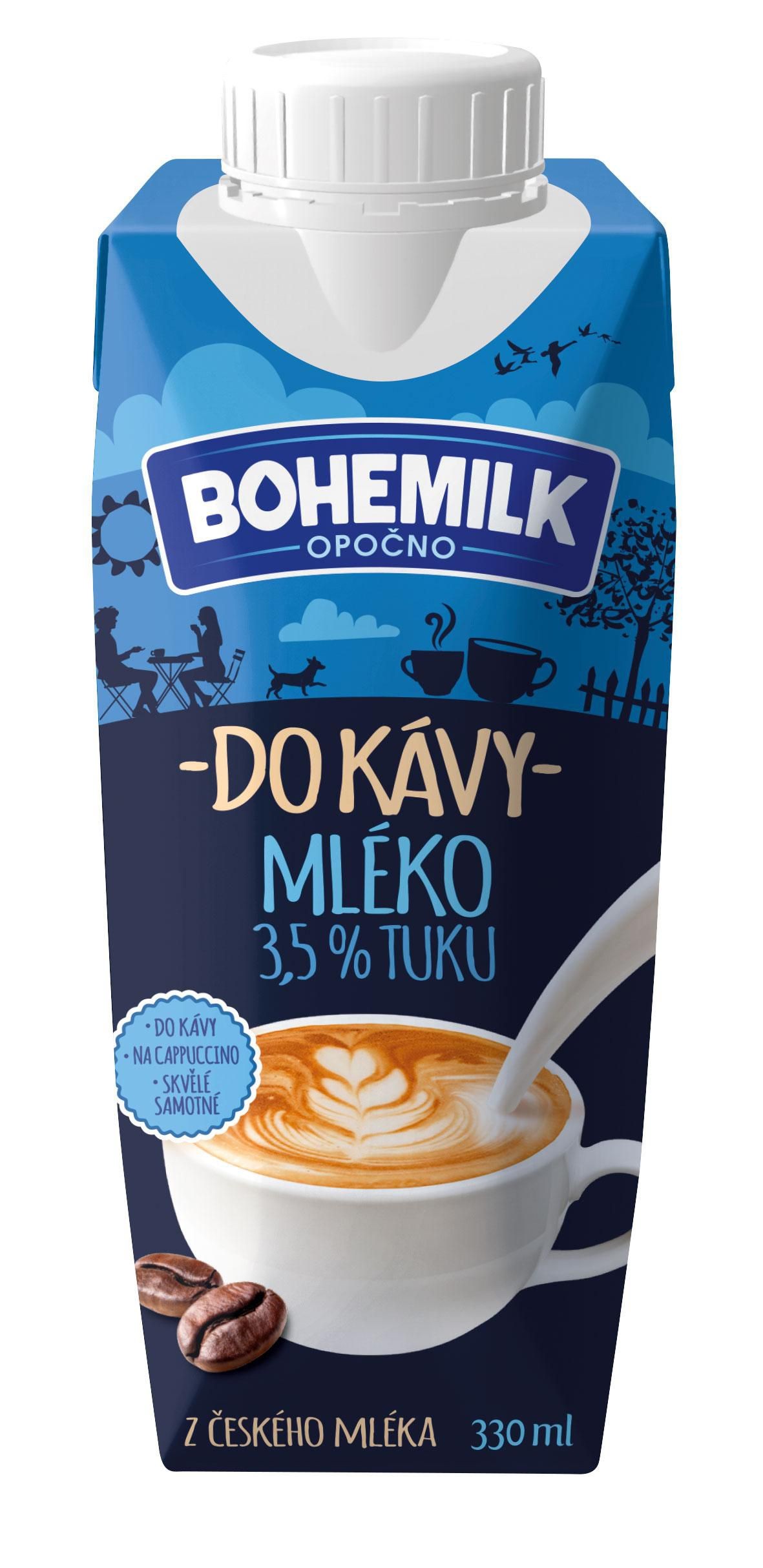 Bohemilk Mléko do kávy 3,5% 330ml