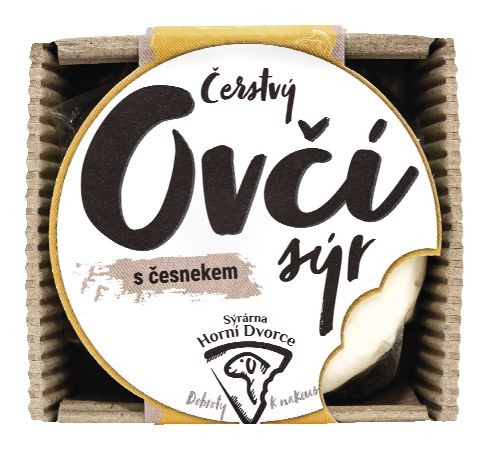 Čerstvý ovčí sýr s česnekem Statek Horní Dvorce