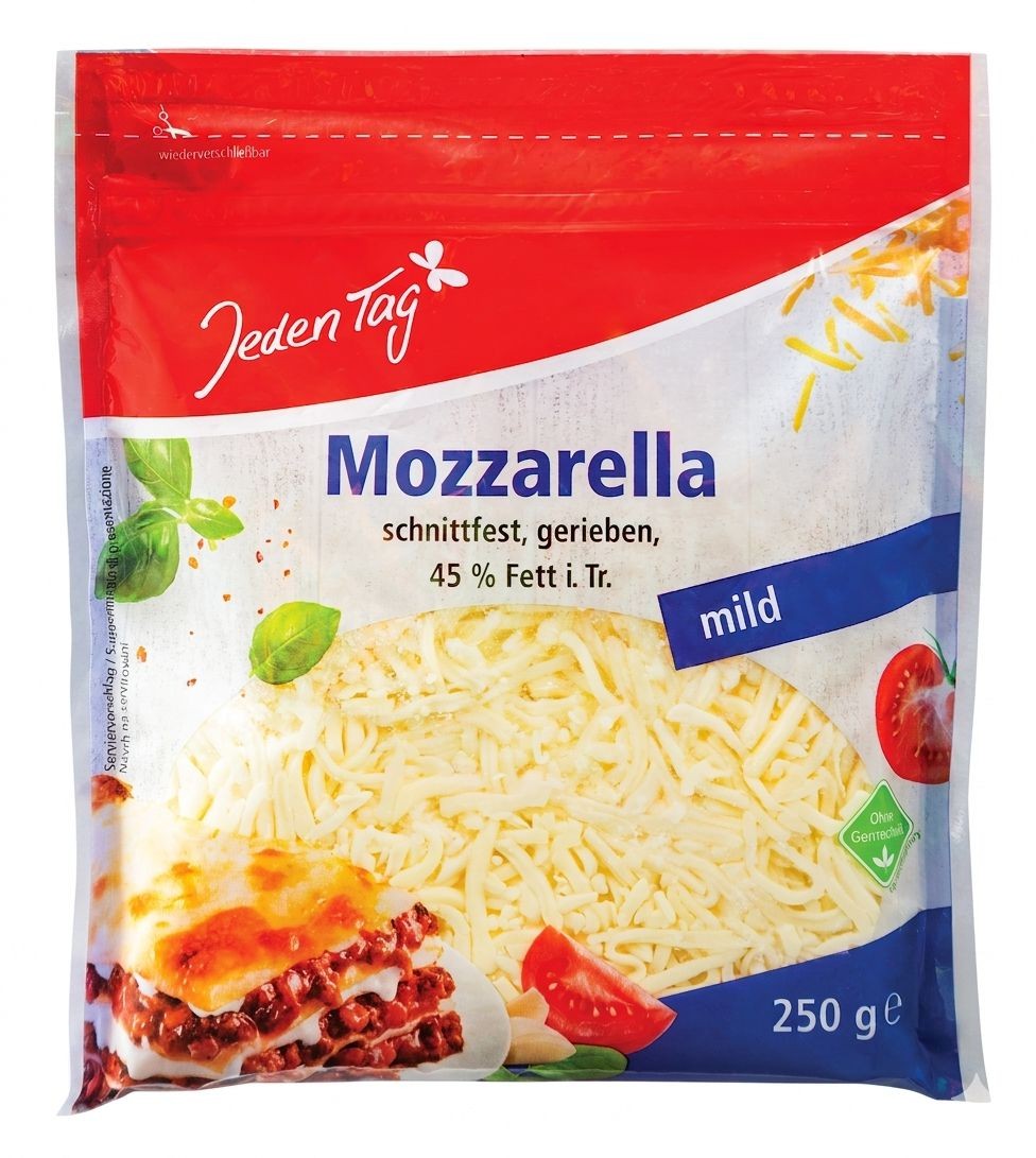Jeden Tag Mozzarella strouhaná 250g