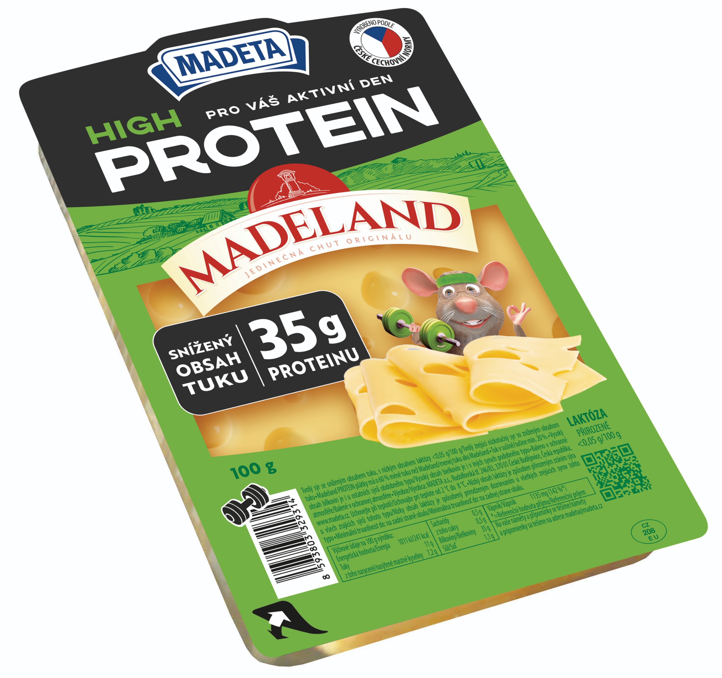 Madeta Madeland PROTEIN plátky 100g