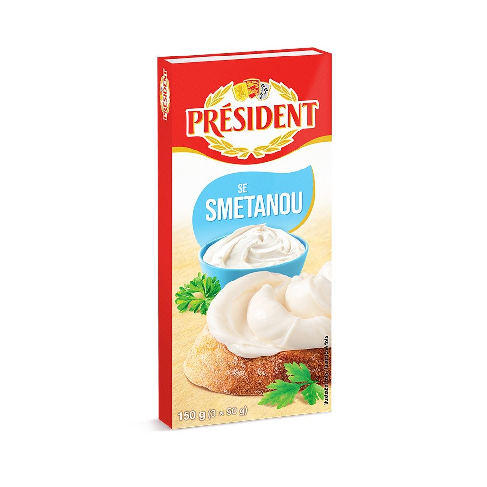 Président Tavený sýr se smetanou 150 g