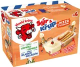 Veselá Kráva Sýr a Křup S tyčinkami s pizza příchutí 4x35 g