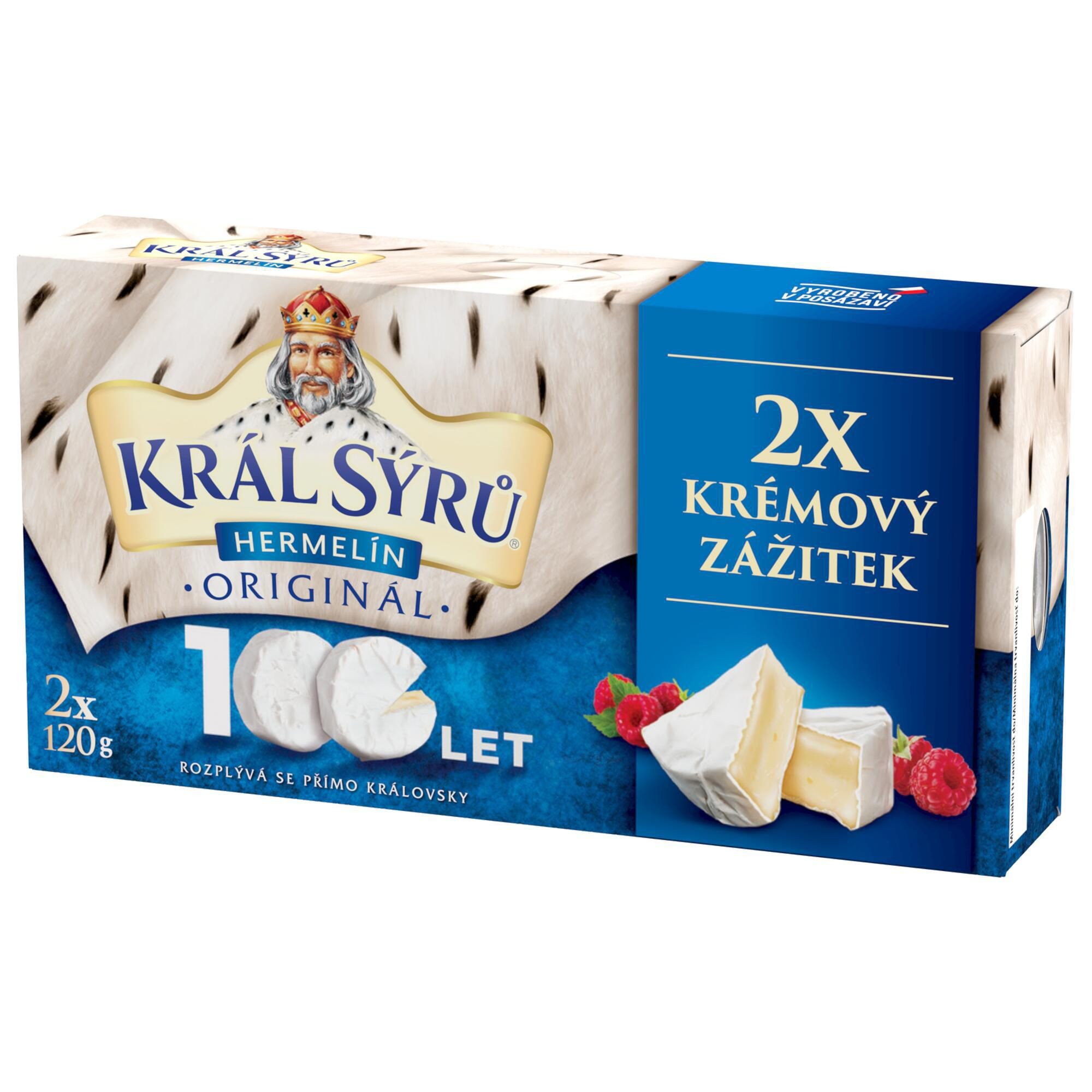 Král Sýrů Hermelín original 2x120 g