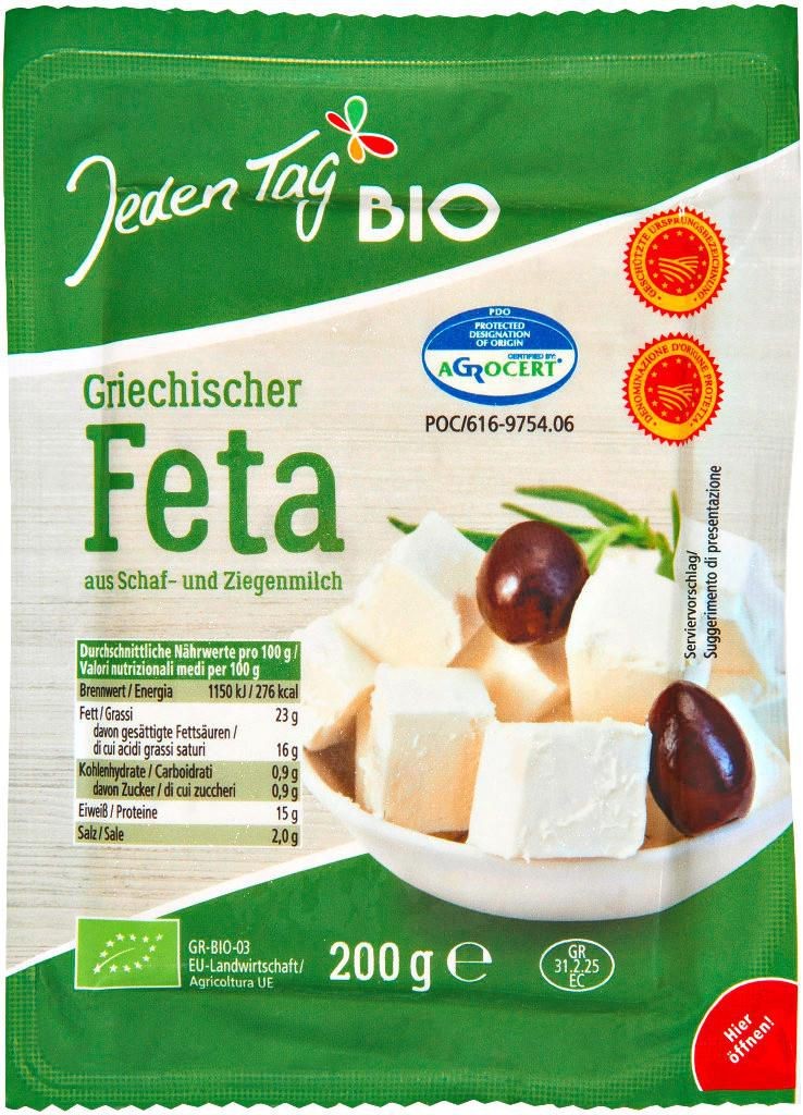 Jeden Tag Bio Feta 200g