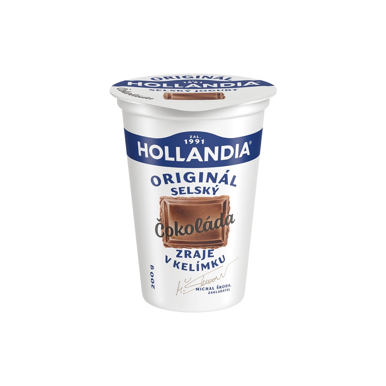 Hollandia Jogurt Selský čokoláda 200g