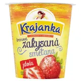 Krajanka Zakysaná krémová smetana jahoda 130 g