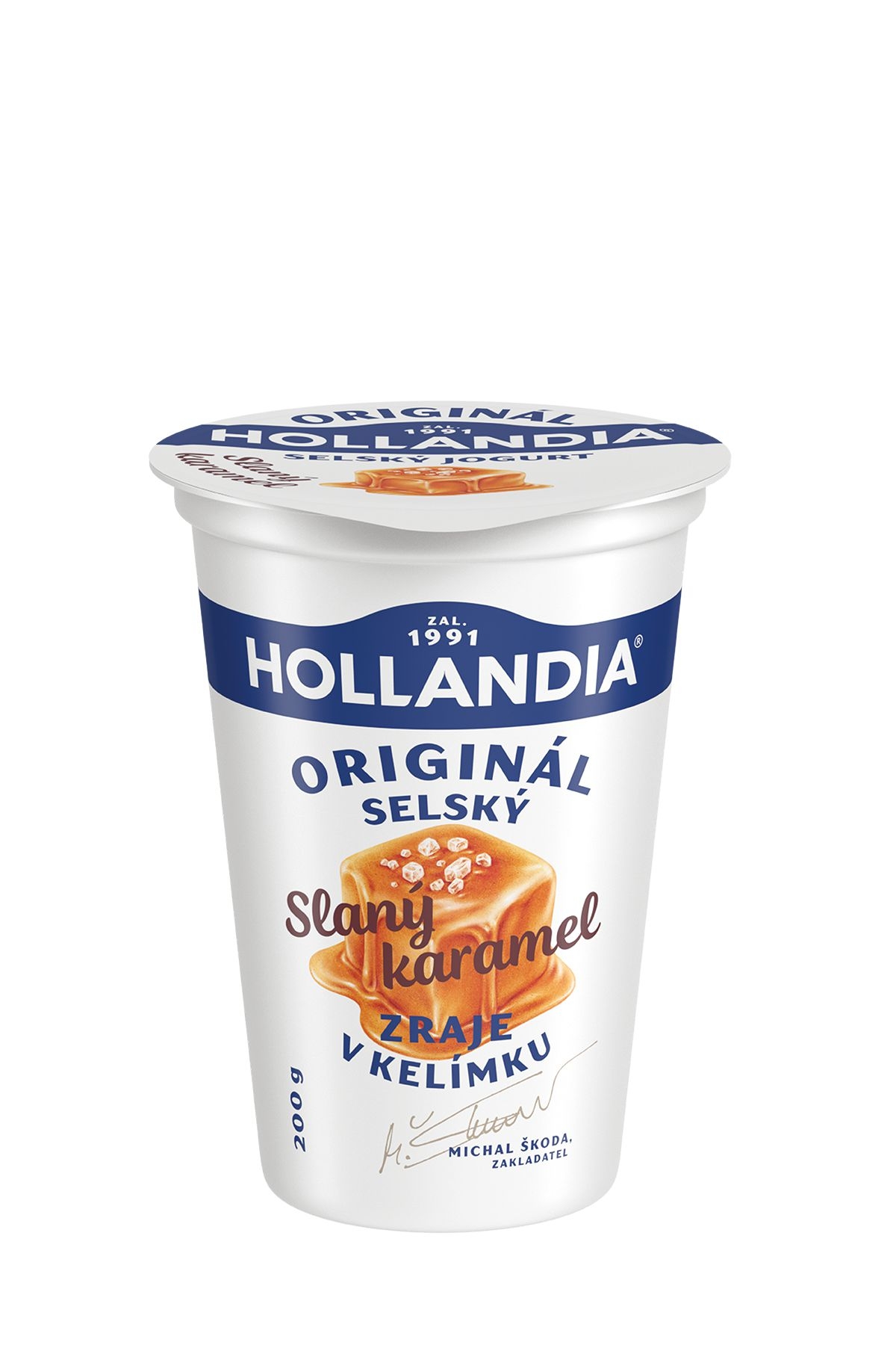 Hollandia jogurt slaný karamel 200g