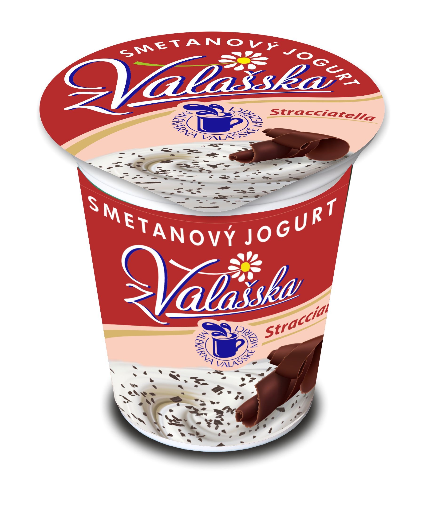 Smetanový jogurt z Valašska Stracciatella 8% 150g