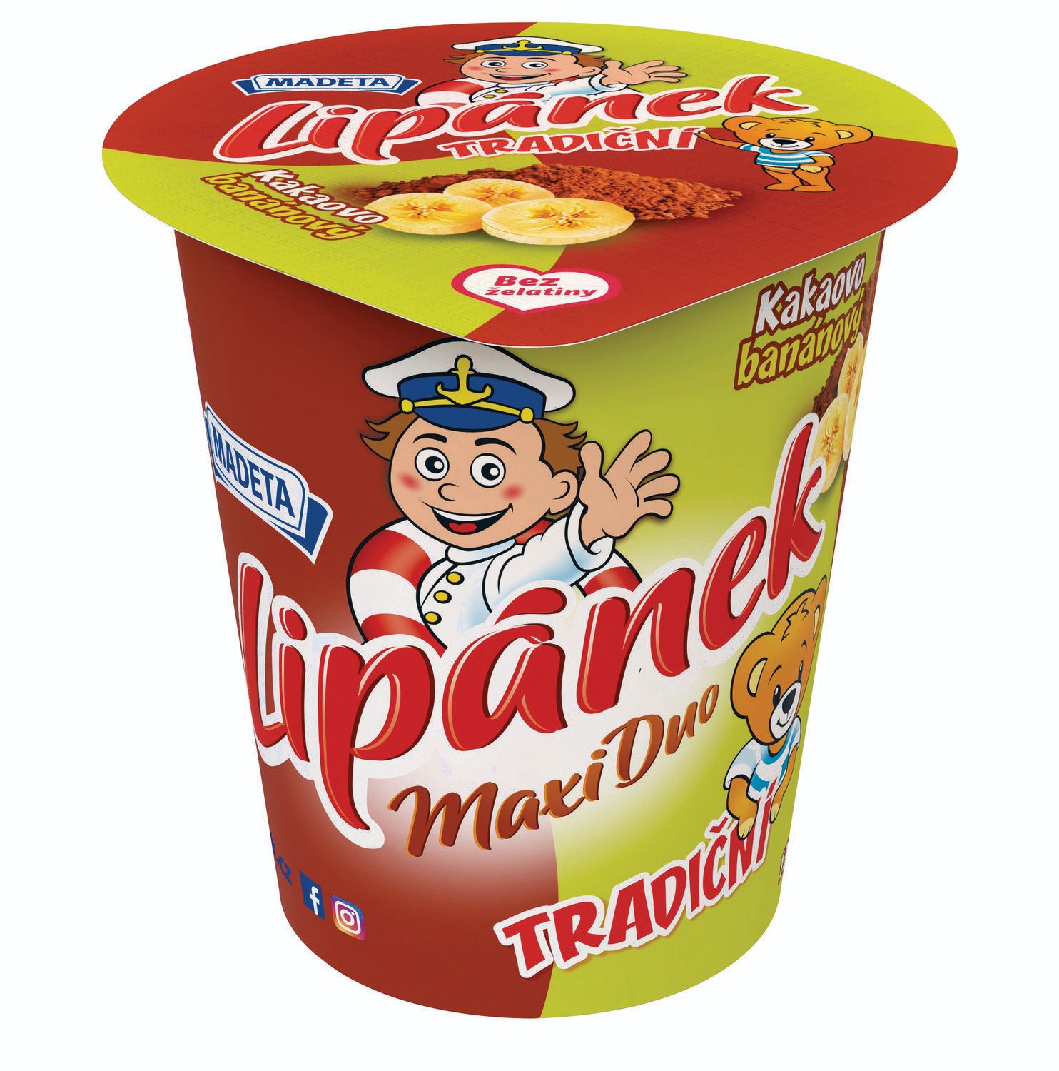 Madeta Duo Lipánek MAXI kakao-banán 130 g
