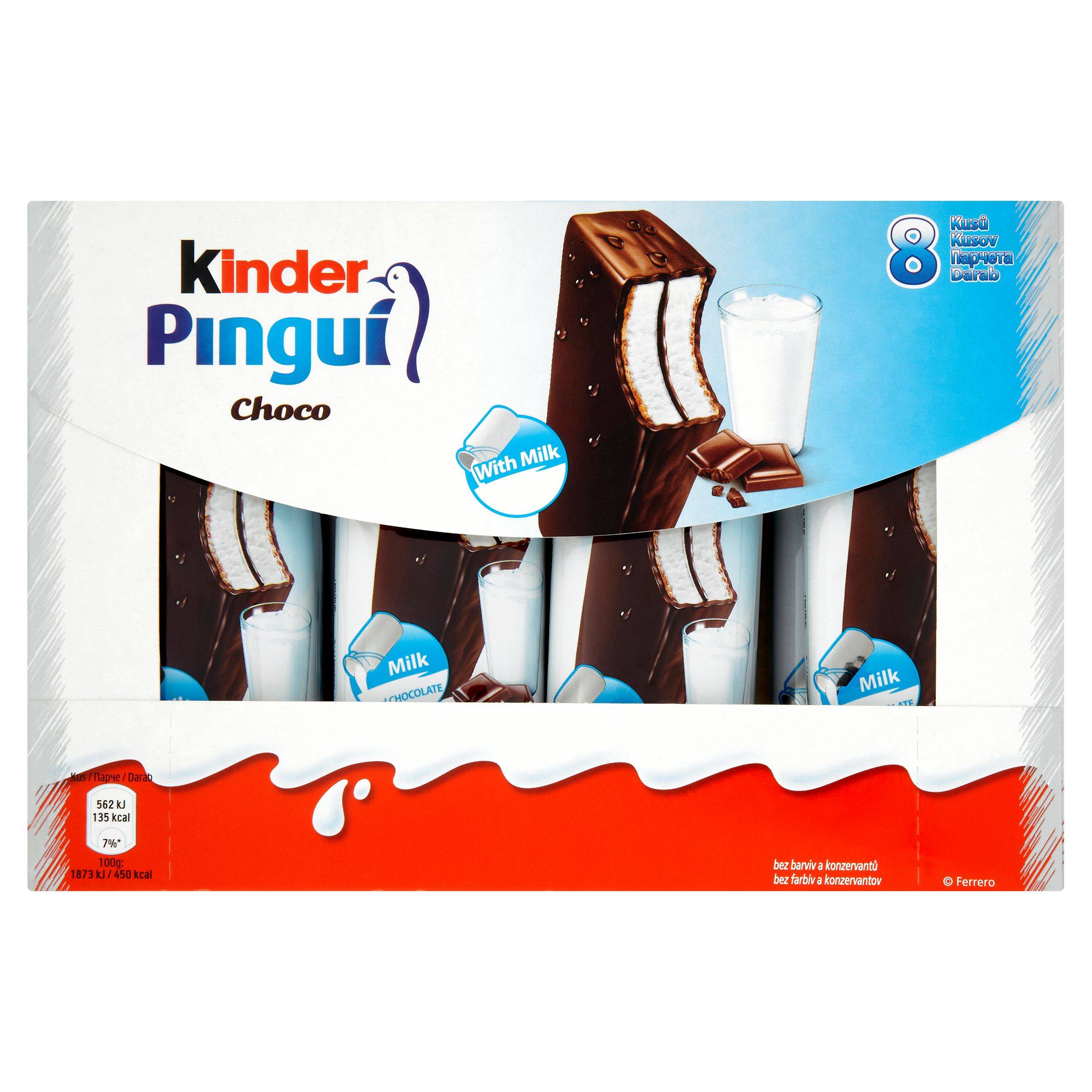 Kinder Pinguí čokoláda 8x30 g