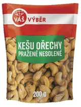 Váš Výběr Kešu ořechy pražené nesolené 200g