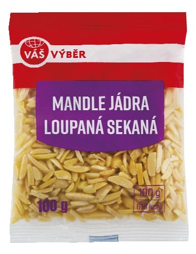 Váš Výběr Mandle jádra loupaná sekaná 100 g