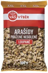Váš Výběr Arašídy pražené nesolené loupané 500g