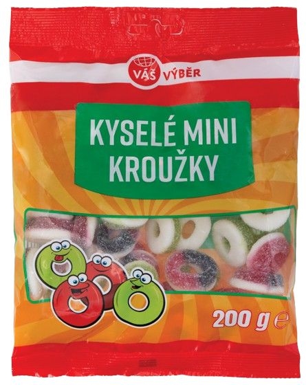 Váš Výběr Kyselé Kroužky Mix 200g
