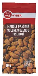 Váš Výběr Mandle pražené solené s uzenou příchutí 60g