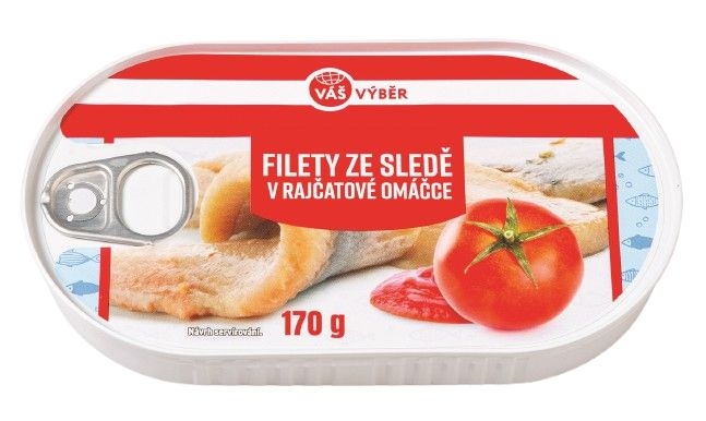 Váš Výběr Filety ze sledě v rajčatové omáčce 170 g