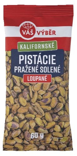 Váš Výběr Kalifornské Pistácie pražené solené loupané 60g