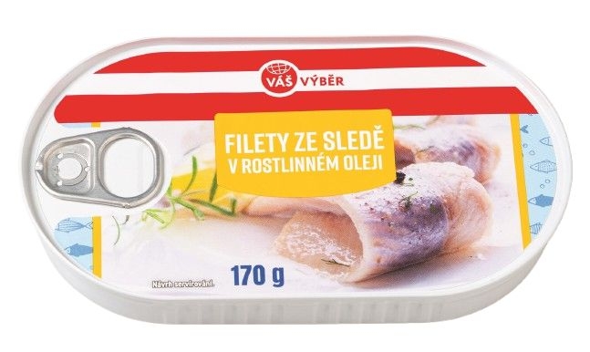 Váš Výběr Filety ze sledě v řepkovém oleji 170 g