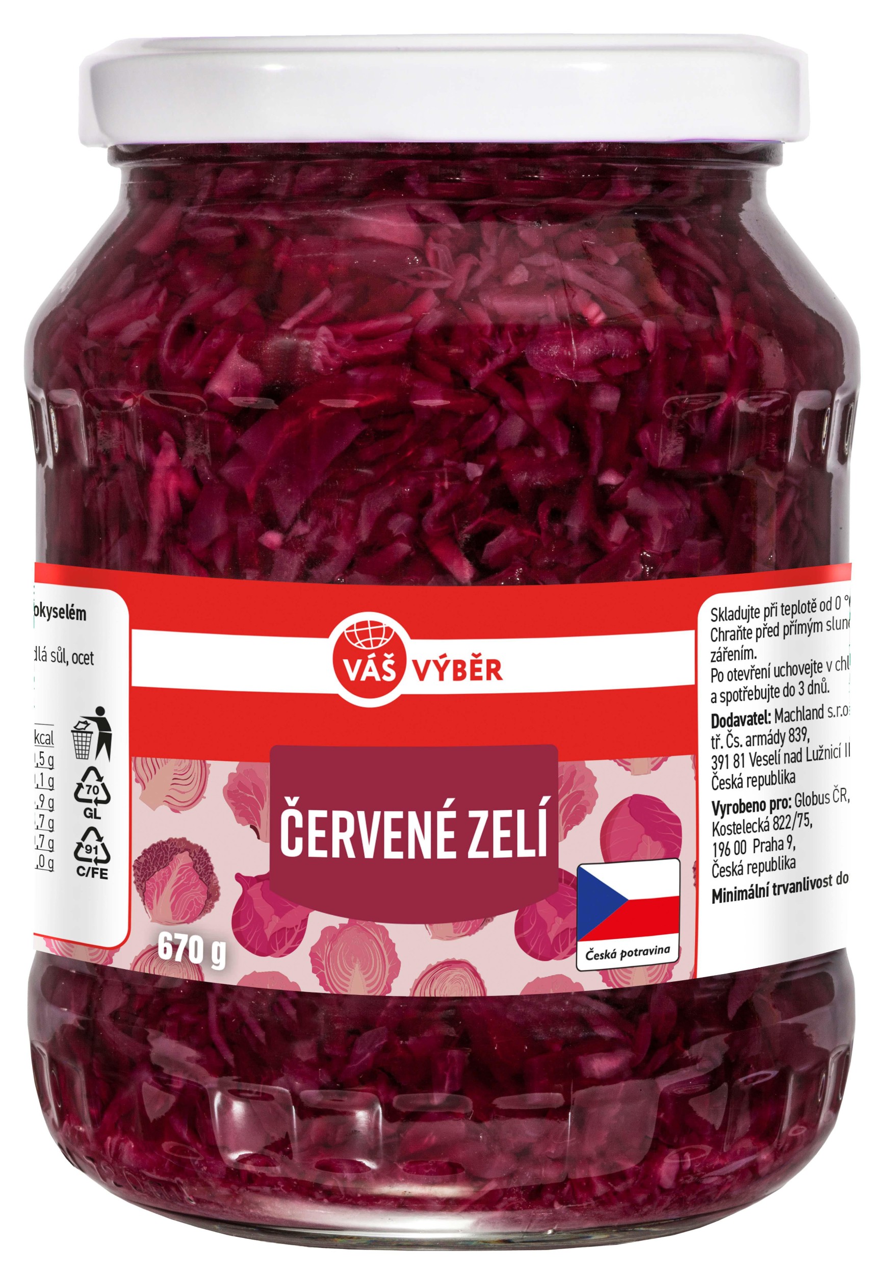 Váš Výběr Červené zelí 670g