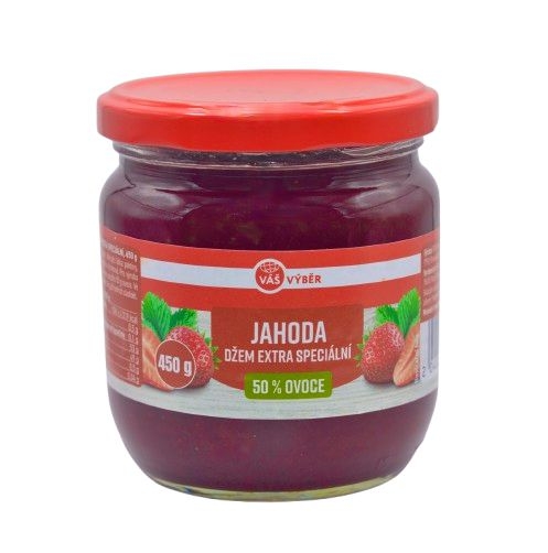 Váš Výběr Jahoda džem extra speciální 450f