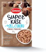 Emco Super kaše 2 druhy čokolády 55g