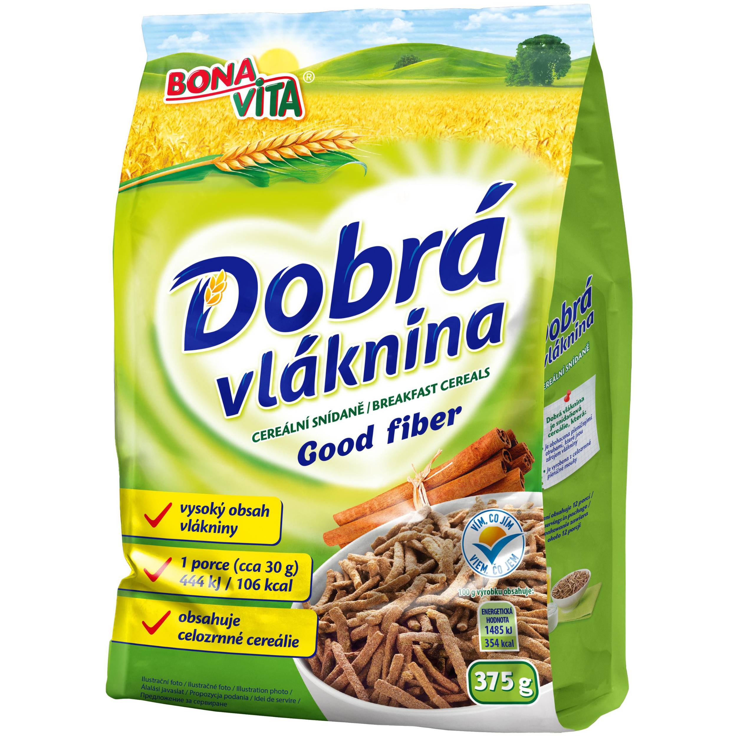 Bona Vita Dobrá vláknina cereální snídaně 375 g