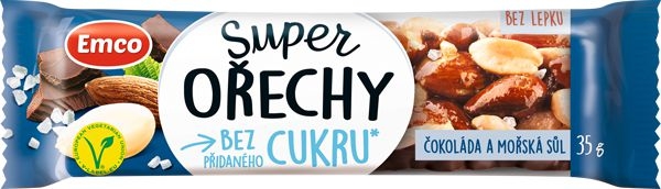 Emco Tyčinka Superořechy mořská sůl 35g